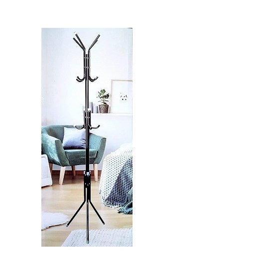 12 Hook Coat Racks Stand Black - Zambeel