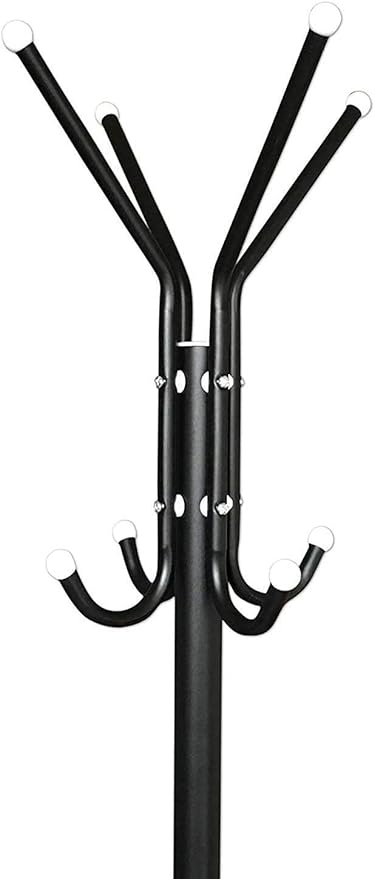 12 Hook Coat Racks Stand Black - Zambeel