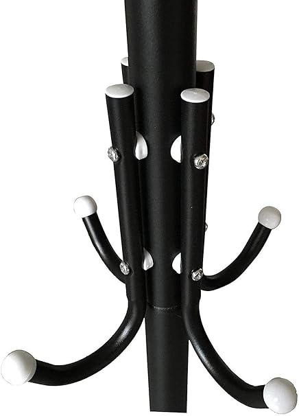 12 Hook Coat Racks Stand Black - Zambeel