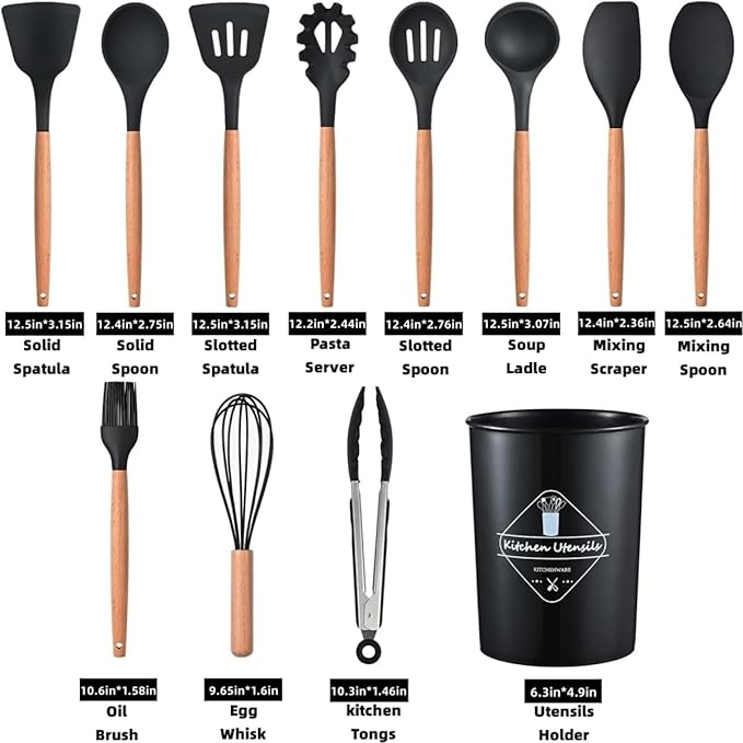 12 Pcs Cooking Utensils Set - Zambeel