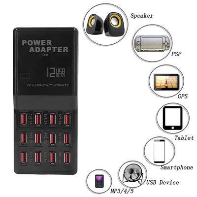 12 Port USB Charger - Zambeel