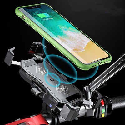 Motorcycle 15W Wireless Charging Mobile Phone Holder