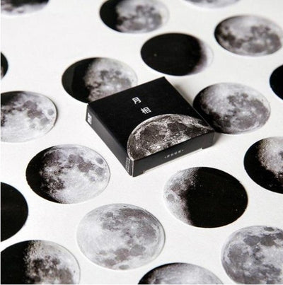 45 Piece Moon Sticker Set