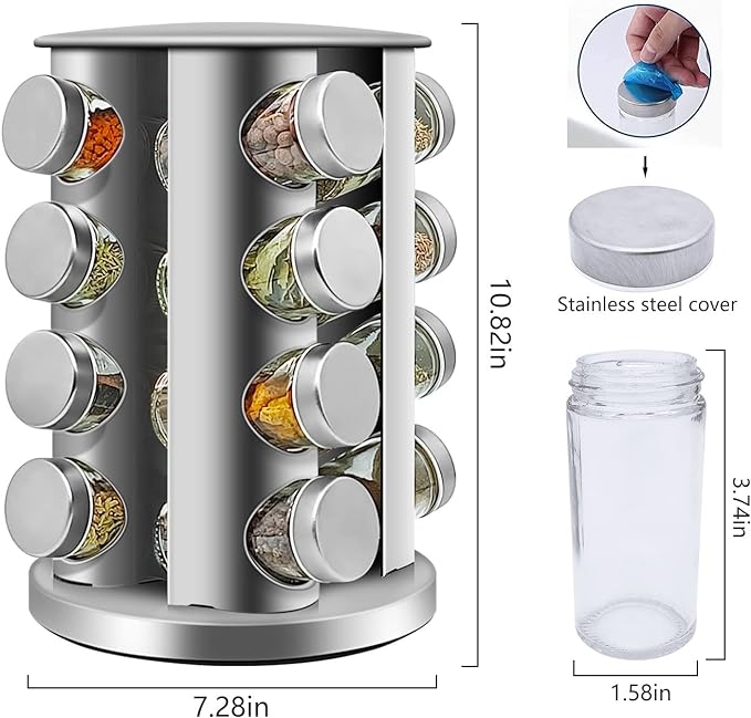 16-Jar Spice Storage - Zambeel