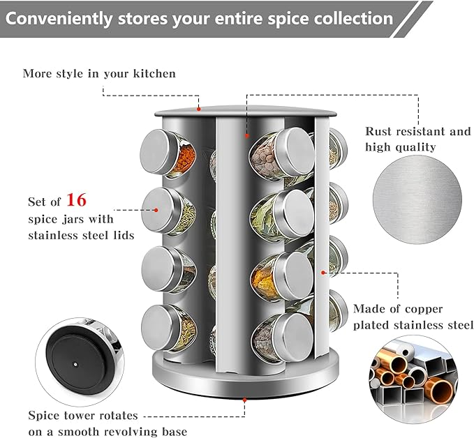 16-Jar Spice Storage - Zambeel