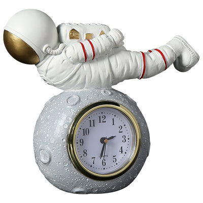 Astronaut Creative Children''s Room Bookcase Desktop Astronaut Clock Trinket Boy''s Bedroom Bedside Decoration