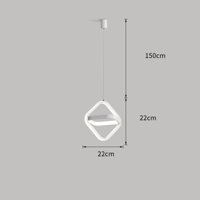 Bedroom Bedside Lamp Modern Minimalist Restaurant Bar Table Lamp Creative Personality Long-Line Single Head Chandelier