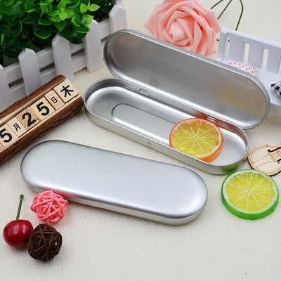 Rectangular Tinplate Cosmetic Box High-grade Pen And Pencil Packaging Metal Box