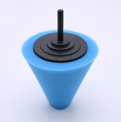 Car Wheel Polishing Disc Detail Polishing Wheel In The Net Steel Ring Polishing Sponge Plate With 6MM Handle Cone Sponge Wheel