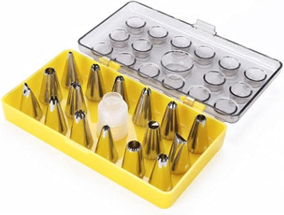 18 In 1 Cake Decorating Stainless Steel Nozzles (18pc) - Zambeel