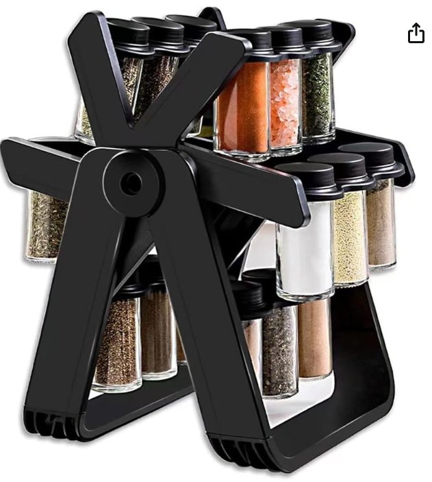 18 Jar Rotating Spice Rack - Zambeel