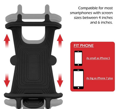 Silicone Bicycle Mobile Phone Bracket Motorcycle Shockproof Anti-Shake Car Bracket