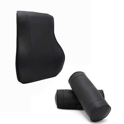 Leather Cylindrical Car Seat Pillow