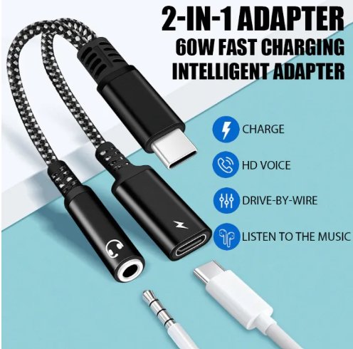 2 - in - 1 Charging Adaptor - Zambeel