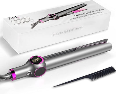 2 - in - 1 Hair Curler and Straightener - Zambeel