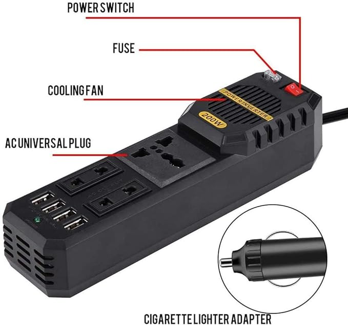 200W Power Inverter - Zambeel