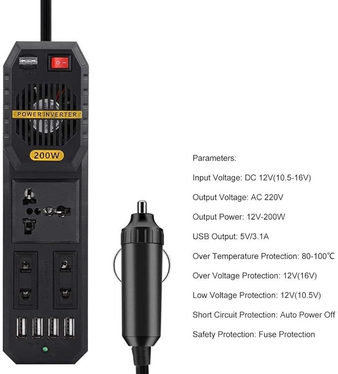 200W Power Inverter - Zambeel