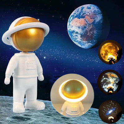 2024 New Astronaut Star Projector Lamp Ins Touch Usb Charging Night Light Rotatable Bedside Atmosphere Lights Lamp Bedroom Decor - Zambeel