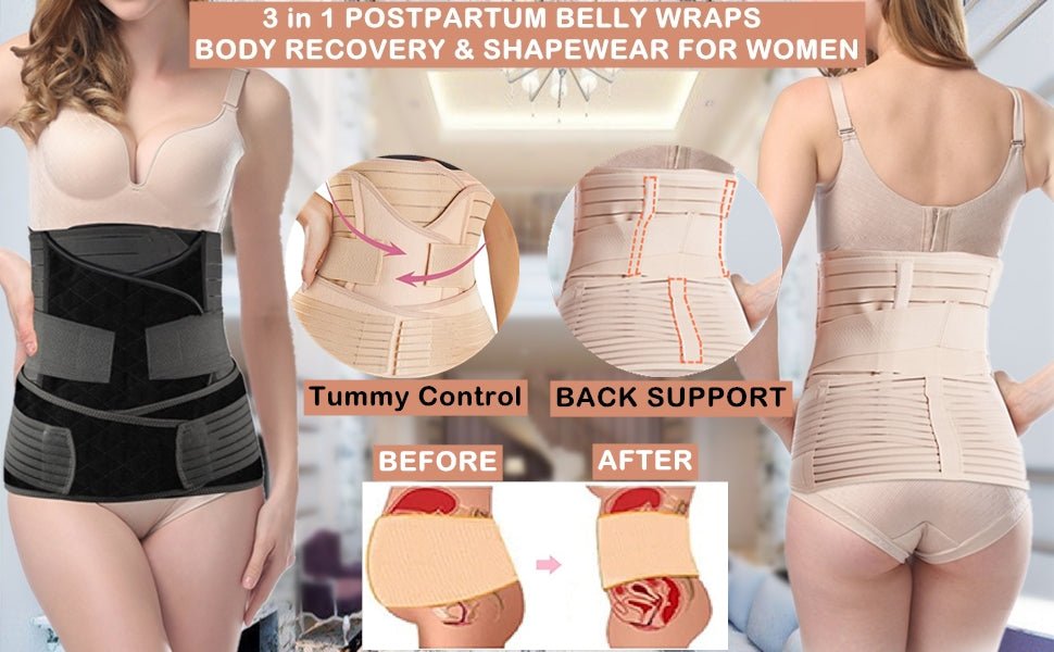 3-in-1 Abdominal & Back Support Belt - Zambeel