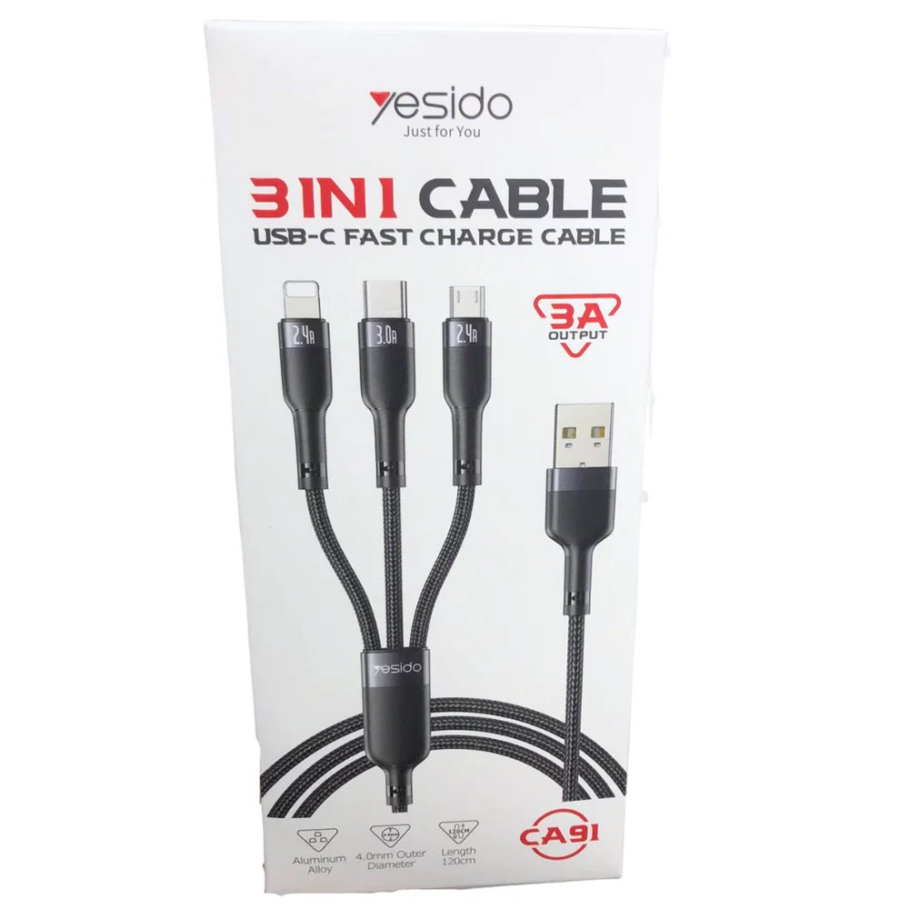 3 - in - 1 Data Cable - Zambeel