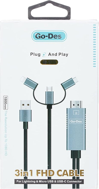 3 - in - 1 Micro USB - Zambeel