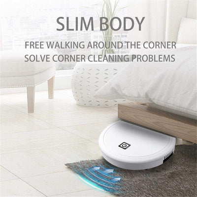 3 - in - 1 Robot Vacuum Cleaner 1800Pa Multifunctional Smart Floor Cleaner USB Rechargeable Dry Wet Sweeping Vacuum Cleaner - Zambeel