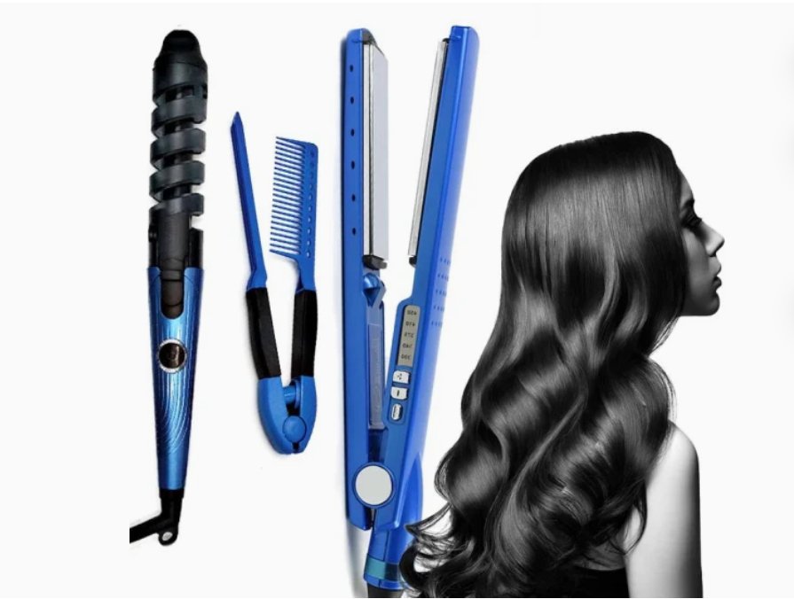 3 - in - 1 Splint Hair Straightener - Zambeel