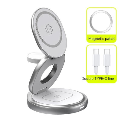 3 - in - 1 Wireless Charger Magnetic Folding Stand - Zambeel