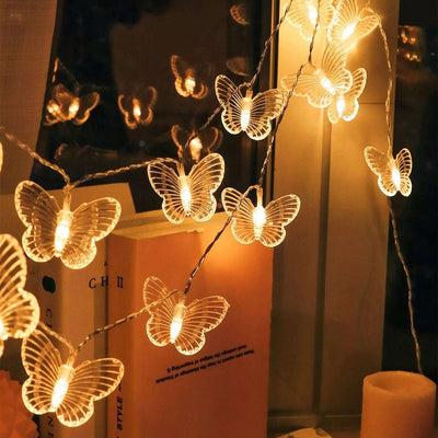 3 Meters 20 Lights Butterfly Christmas Decoration Light String - Zambeel