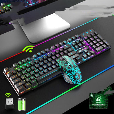 3 Wireless Charging Keyboard And Mouse Set - Zambeel