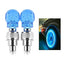 Skull Bike Tire Led Light Blue