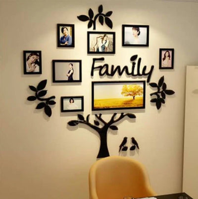 3D Family Tree Acrylic Wall Décor - Zambeel