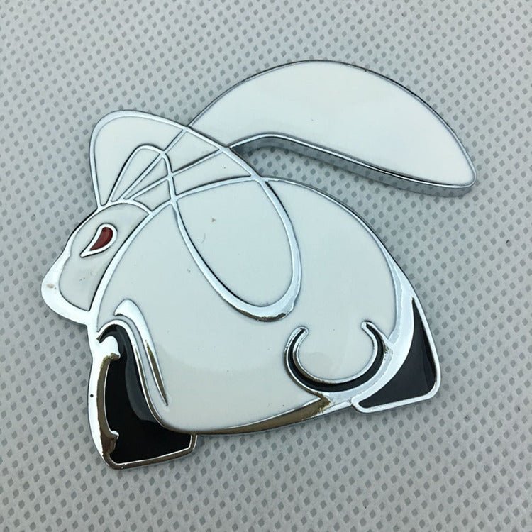 3D Stereo Rabbit Metal Car Logo - Zambeel