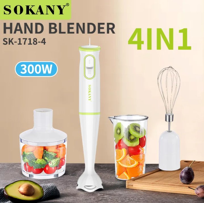 4 in 1 Sokany Hand Blender - Zambeel