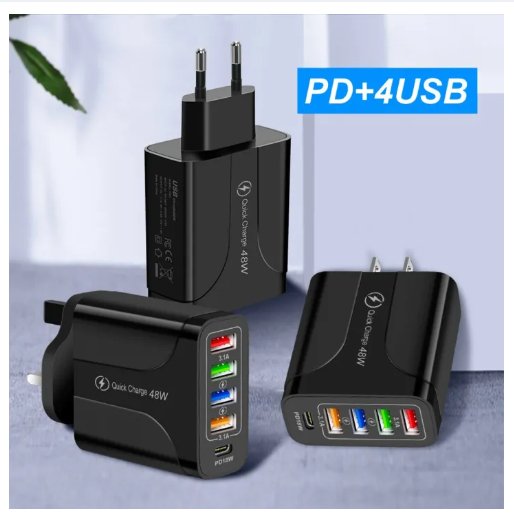 4 Port USB Charger - Zambeel