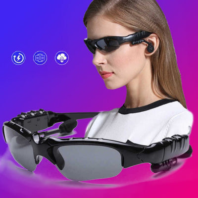 4.1 Smart Stereo Bluetooth Sunglasses Wireless Sports Bluetooth Glasses Headset Incoming - Zambeel