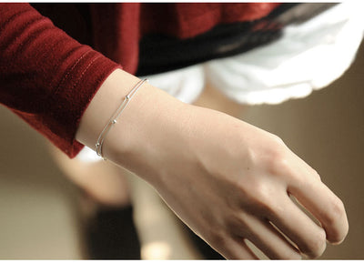 Women's Korean-style Fashion Simple Small Balls Bracelet Temperamental Sterling Silver Ornament