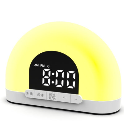 Wake-Up Light Simulated Sunrise Electronic Alarm Clock Lamp