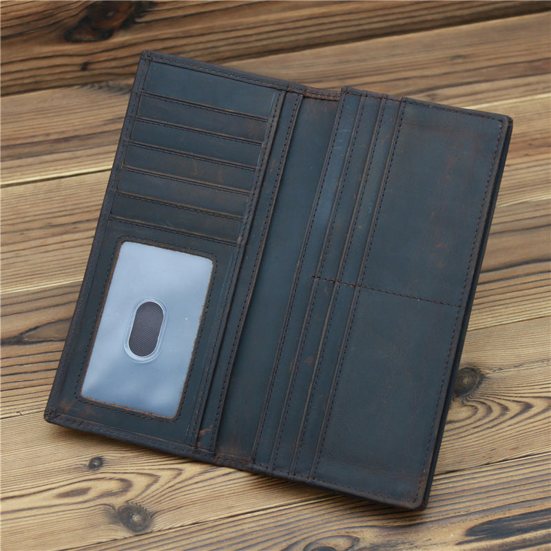 Pure First Layer Cowhide  Retro Wallet