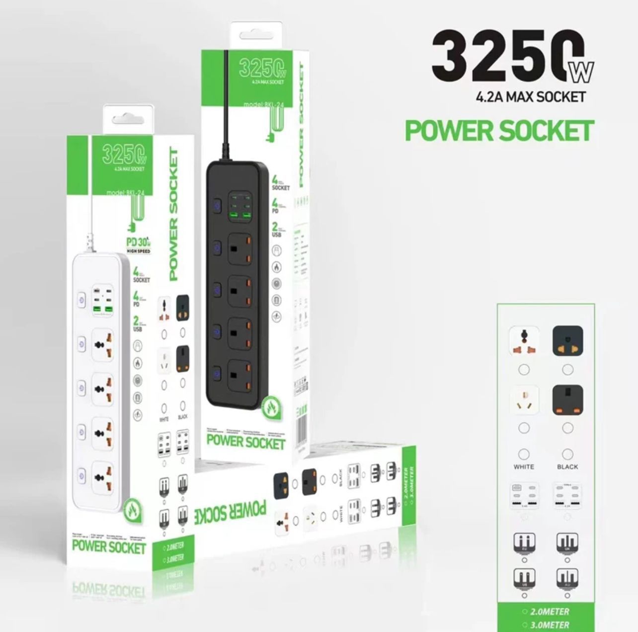 Universal Extension Power Socket