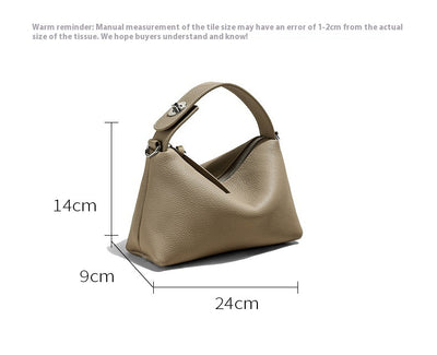 Genuine Leather Portable Shoulder Bag Fashion Casual Messenger Tote Bag