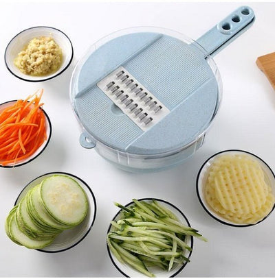 8 In 1 Mandoline Slicer Vegetable Slicer Potato Peeler Carrot Onion Grater With Strainer Vegetable Cutter Kitchen Accessories - Zambeel