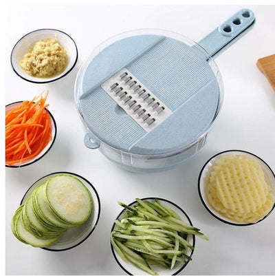 8 In 1 Mandoline Slicer Vegetable Slicer Potato Peeler Carrot Onion Grater With Strainer Vegetable Cutter Kitchen Accessories - Zambeel