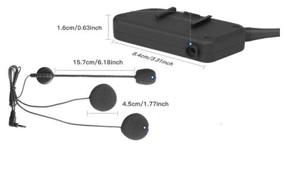 800m All Five Motorcycle Helmet Bluetooth Intercom V6pro Single Pack - Zambeel