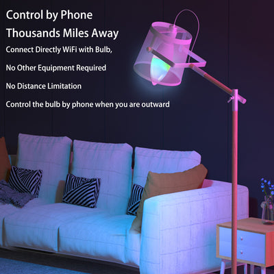 Smart WifI Led Lamp E14 RGB CW WW Led Bulb Dimmable 85-265V Voice Control Light Bulbs Alexa Google Home For Home Decorative