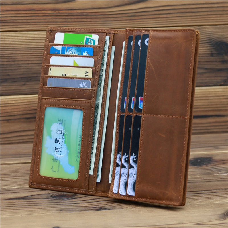 Pure First Layer Cowhide  Retro Wallet