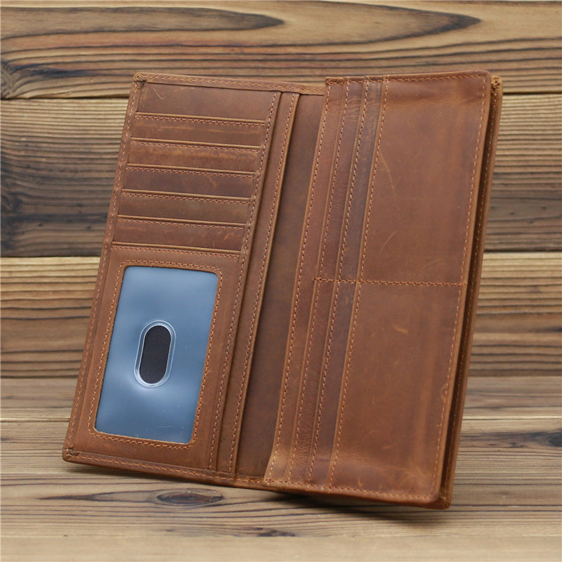 Pure First Layer Cowhide  Retro Wallet