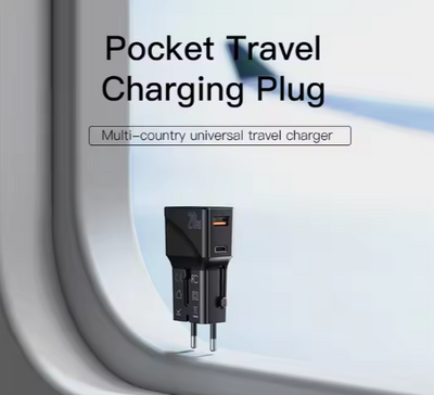 Multi Plug Outlet USB Travel Charger