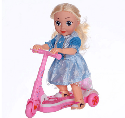 Scooter Riding Doll