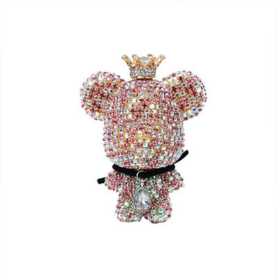 Creative Diamond-studded  Bear Perfume Clip For Car Air Outlet